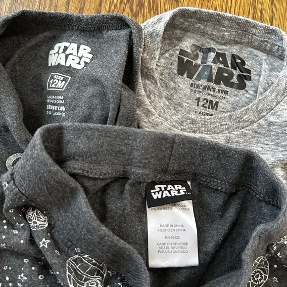 Star Wars tee and pants bundle, size 12M (3 pieces) - Picture 8 of 9